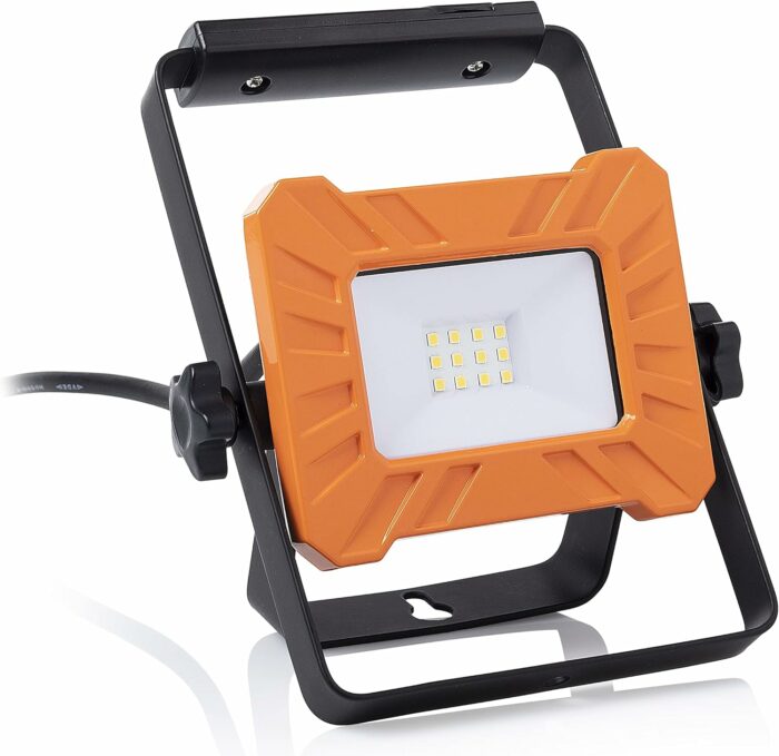 Smartwares FCL-76003 LED byggepladslampe, IP65 vandtæt, 800 lumen, roterbar