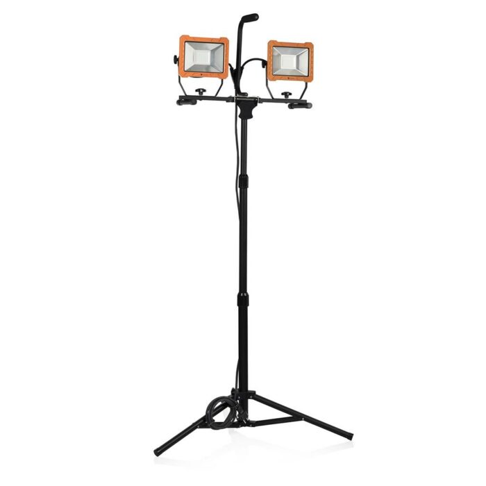 Smartwares  Arbejdslampe 2 x 30 Watt LED-stativ individuelt omskiftelig IP65 6400 lumen