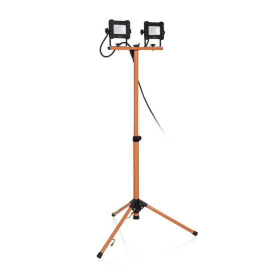 Smartwares Arbejdslampe 2 x 10 Watt LED dobbeltlys stativ IP65