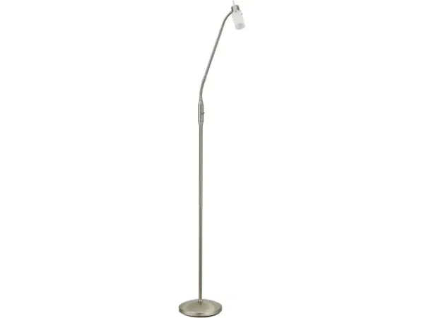 LeuchtenDirekt Gulvlampe Max LED Læselampe Stål/Glas Læselampe GU10