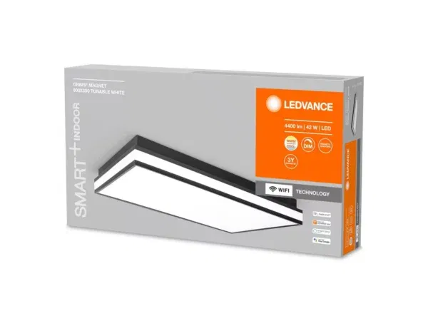 Ledvance Loftlampe Orbis Magnet 42 Watt LED Sort Loftlampe Wifi 60 x 30 cm