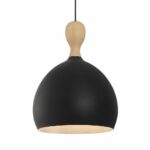 Halo Design Dueodde Ø39 Sort Pendel – Skandinavisk design med naturlig kontrast