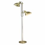 Halo Design Metropole Gulvlampe 2 Antique Brass – Elegant belysning med industrielt præg