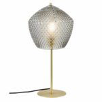 Nordlux Orbiform Bordlampe Messing – Eksklusivt design med røgfarvet glas