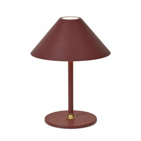 Halo Design Hygge Portable Ø19 Maroon Red – stemningsfuldt lys i varm rød nuance