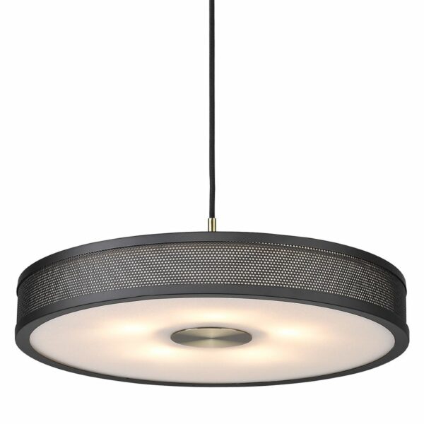 Halo Design Frame Pendel Ø43 Sort/Antik Messing – Eksklusiv Skandinavisk Belysning