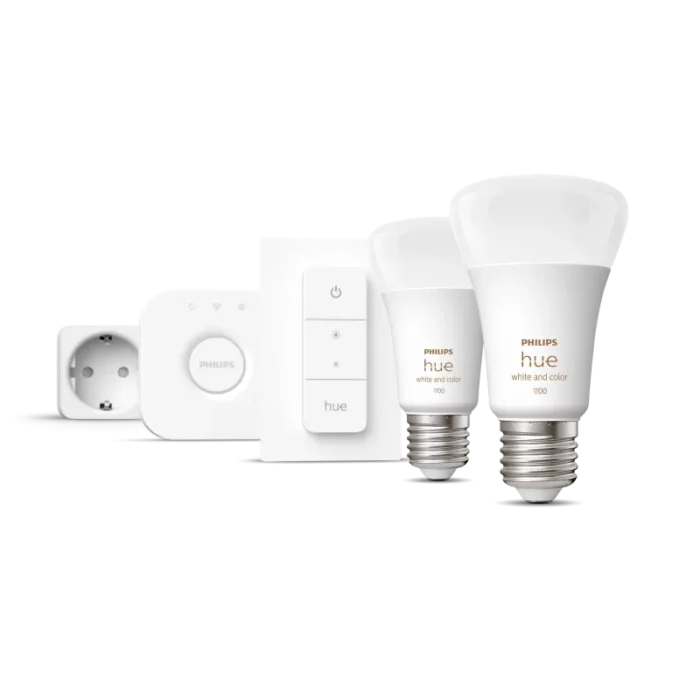 Philips Hue White and Color Ambiance Startsæt 2x E27-Pærer