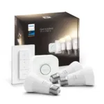Philips Hue White A60 E27 1100 Lumen - Starter Kit med 3 pærer
