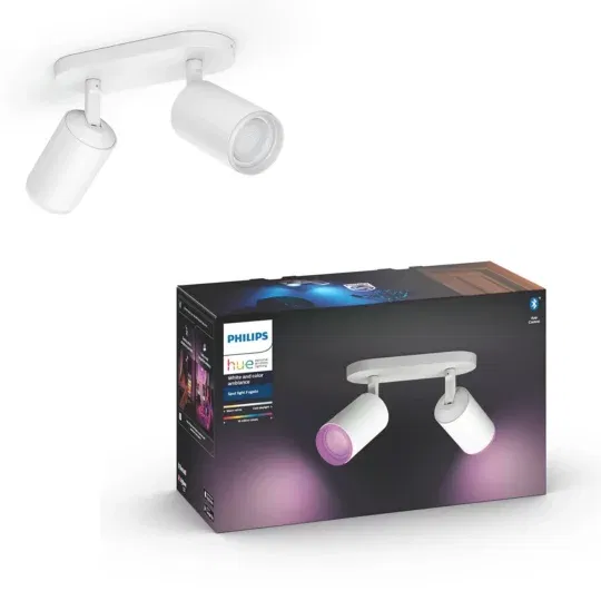 Philips Hue Fugato 2 spot color spot i hvid