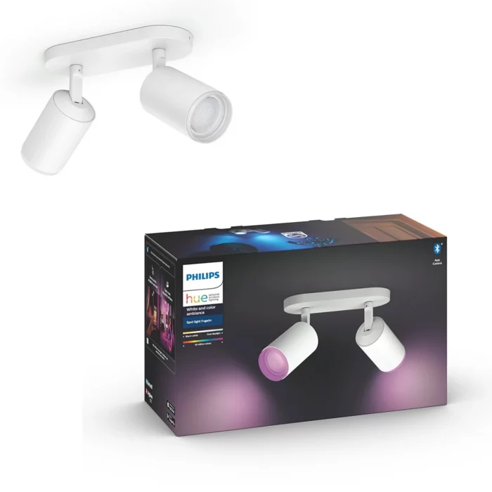 Philips Hue Fugato 2 spot color spot i hvid
