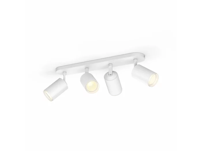 Philips Hue Fugato Plate/Spiral 4x5.7W Spots Hvid