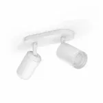 Philips Hue Fugato Plate/Spiral 2x5.7W Spots - Hvid