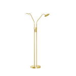 Fischer & Honsel Tallri gulvlampe – elegant og moderne i mat messing