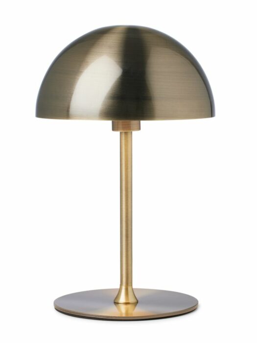 Halo Design Boogie Bordlampe Ø16 i antik messing – klassisk bordlampe i metal, H25 cm