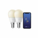 Nordlux Smart E14 2-pack G45 2200-6500 Kelvin 470 Lumen Pære Hvid